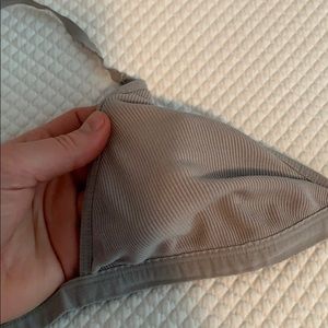 Aritzia Talula Nude Beige Grey Bralette